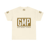 GMP "God Money Power" Graphic Tee — White Streetwear T-Shirt