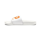 Men's GWP Logo Slide Sandals — Removable Strap White Pool Slides
