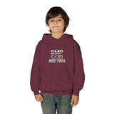 Youth Hoodie — GMP GOD Money Power Metallic Graphic Pullover