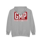 GMP God Money Power Zip Hoodie — Bold Faith & Prosperity Full‑Zip Sweatshirt