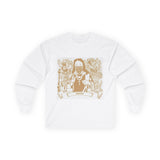 Long Sleeve Tee — Retro Roc Maroon Portrait Graphic