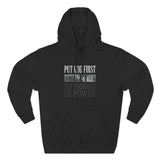 Inspirational Power Hoodie — "Put Yourself In Power" Religious Motivational Sweatshirt