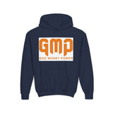 Youth Hoodie — GMP (God Money Power) Bold Orange Logo