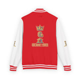Letterman Jacket — "Champion King" Trophy Crest Varsity Jacket