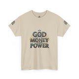 God Money Power Graphic Tee — Faith & Hustle Christian T-Shirt
