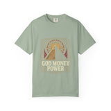 God Money Power Pyramid Tee — Spiritual Wealth Graphic T‑Shirt