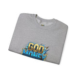 God Money Power Crewneck Sweatshirt — Bold Faith & Hustle Graphic Pullover