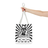 Iconic Madonna Tote Bag — 'God Money Power' Graphic All-Over Print