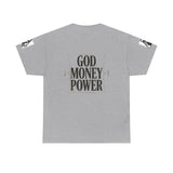God Money Power Tee — Graphic Religious Streetwear T‑Shirt