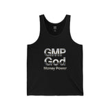 GMP God Money Power Metallic Tank Top — Graphic Motivational Sleeveless Shirt
