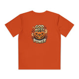Youth Pumpkin Power Tee - "God Money Power" Halloween Graphic Shirt