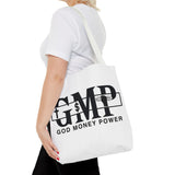 GMP "God Money Power" Graphic Tote Bag – Faith & Hustle Everyday Carry