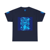 God Money Power Graphic Tee — Blue Urban Streetwear T-Shirt
