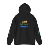 God Money Power Hoodie — Inspirational Rainbow Text Pullover