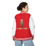 GMF Letterman Jacket — "God • Money • Power" Varsity Jacket
