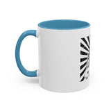 Coffee Mug — 'God Money Power' Bandana Jesus Black Accent Mug (11/15oz)