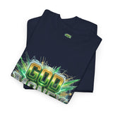 God Money Power Tee — Bold Faith & Wealth Graphic T-Shirt