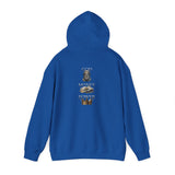 God Money Power- King Crown Hoodie — Vintage Lion & Regal Emblem Graphic
