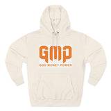 GMP "God Money Power" Hoodie — Bold Orange Streetwear Fleece
