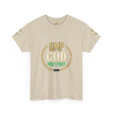 GMP God Money Power Tee — Motivational Gold Laurel Graphic T-Shirt