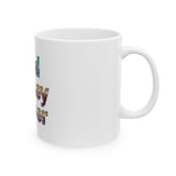 God Money Power Ceramic Mug — Colorful Inspirational 11oz & 15oz Coffee Cup