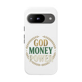 Phone Case — "God Money Power" Inspirational Religious Design