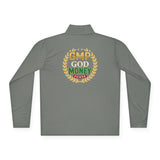 Quarter-Zip Pullover — "GMP God Money Power" Laurel Logo