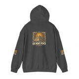 Pyramid Sunburst Hoodie — Mystical Egyptian Graphic Hooded Sweatshirt