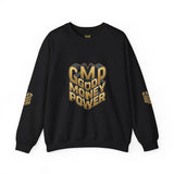 God Money Power Crewneck Sweatshirt — Patriotic American Flag Graphic
