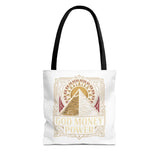 Tote Bag — 'God Money & Power' Pyramid Graphic Tote