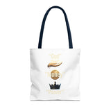 Inspirational 'God, Money, Power' Graphic Tote Bag
