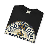 God Money Power T-Shirt — Crown Emblem Graphic Tee (God • Money • Power)