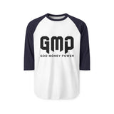 Raglan Shirt — GMP (God Money Power) Logo Baseball Tee