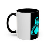 Coffee Mug — "God Money Power" Neon Nun Accent Ceramic Mug (11/15 oz)