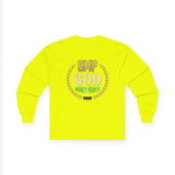 Money Power Long Sleeve Tee — “GMP GOD” Laurel Graphic