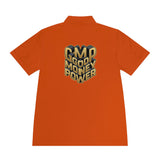 Men's Polo — Gold 3D 'GMP God Money Power' Chest & Back Logo