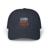Dad Cap — God Money Power Embroidered Baseball Hat