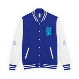 Letterman Jacket — 'God Money Power' Retro Graphic Varsity Jacket