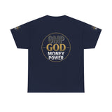 GMP GOD Money Power Tee — Bold Faith & Prosperity Graphic T-Shirt