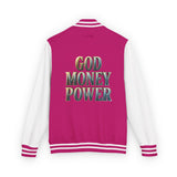 Letterman Jacket — GOD MONEY POWER Varsity Jacket