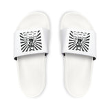 Men's Slide Sandals with Removable Strap — Vintage Skull Graphic