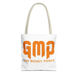 GMP 'God Money Power' Graphic Tote Bag – Bold Orange Statement Carryall