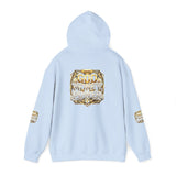 Hoodie — "God Money Power" Gold Emblem Pullover