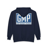GMP "God Money Power" Zip Hoodie — Logo Full‑Zip Sweatshirt