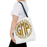 God Money Power Tote Bag — GMP Gold Logo Canvas Tote