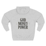 God Money Power Hoodie — Minimalist Inspirational Graphic Hoodie