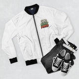 Bomber Jacket — "God Money Power" Graphic Bomber