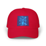 Dad Cap — Blue Sequin Statue Patch Embroidered Baseball Hat