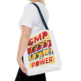 Tote Bag — GMP: God Money Power Bold Graphic Tote