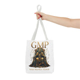 GMP 'Gold Money Power' Tote Bag — Luxurious King on Throne All-Over Print